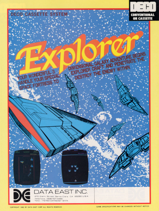 Explorer (DECO Cassette) (US) Arcade Game Cover